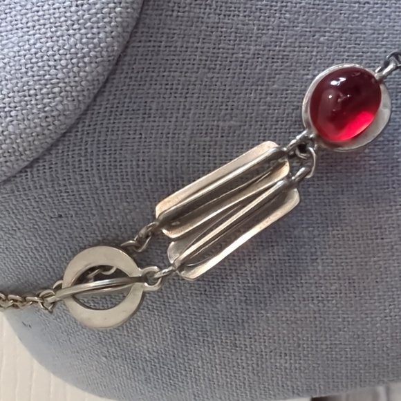 Vintage Orange Lucite Articulated Fish Necklace - Picture 6 of 7